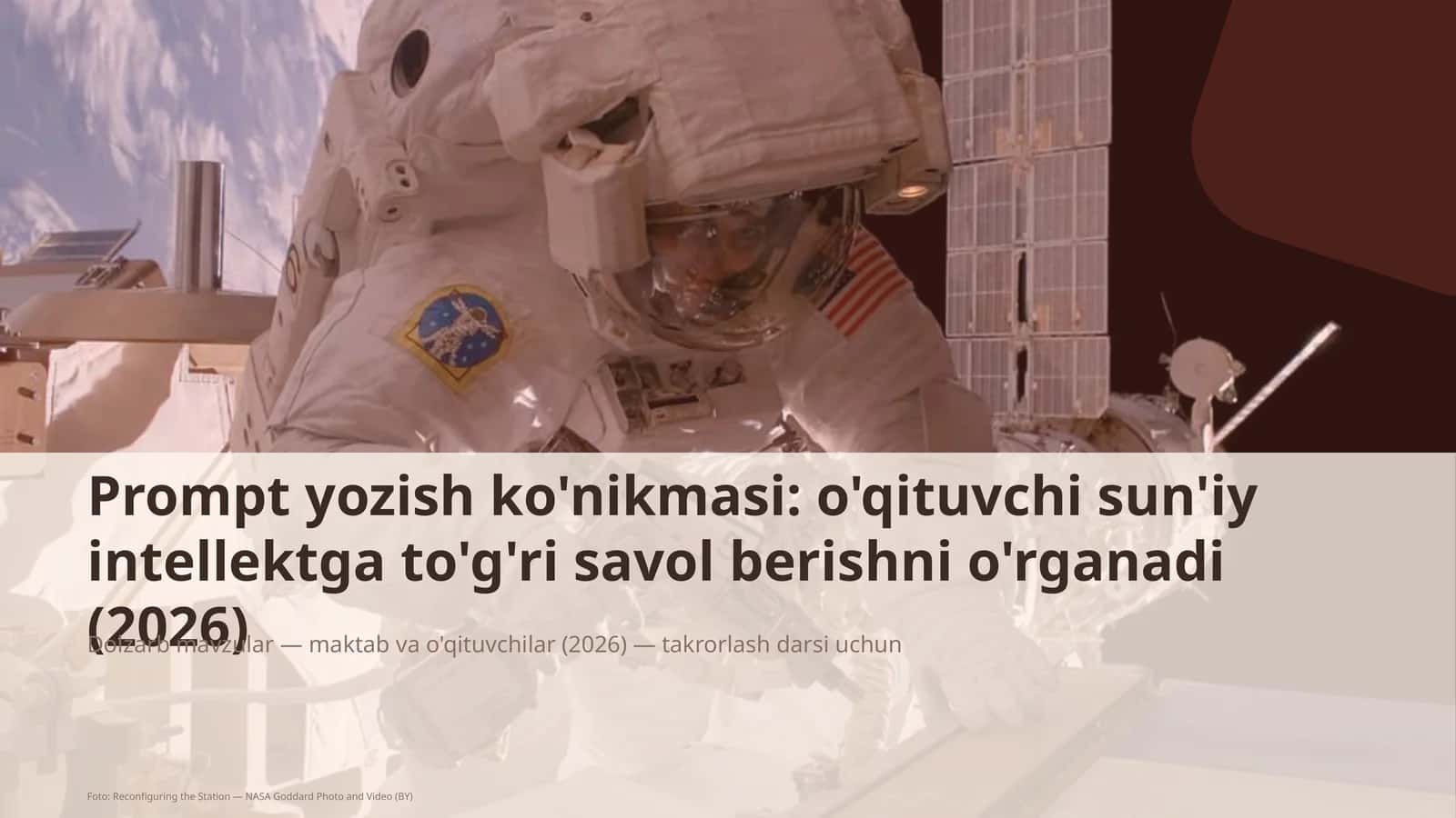Dolzarb mavzular — maktab va o'qituvchilar