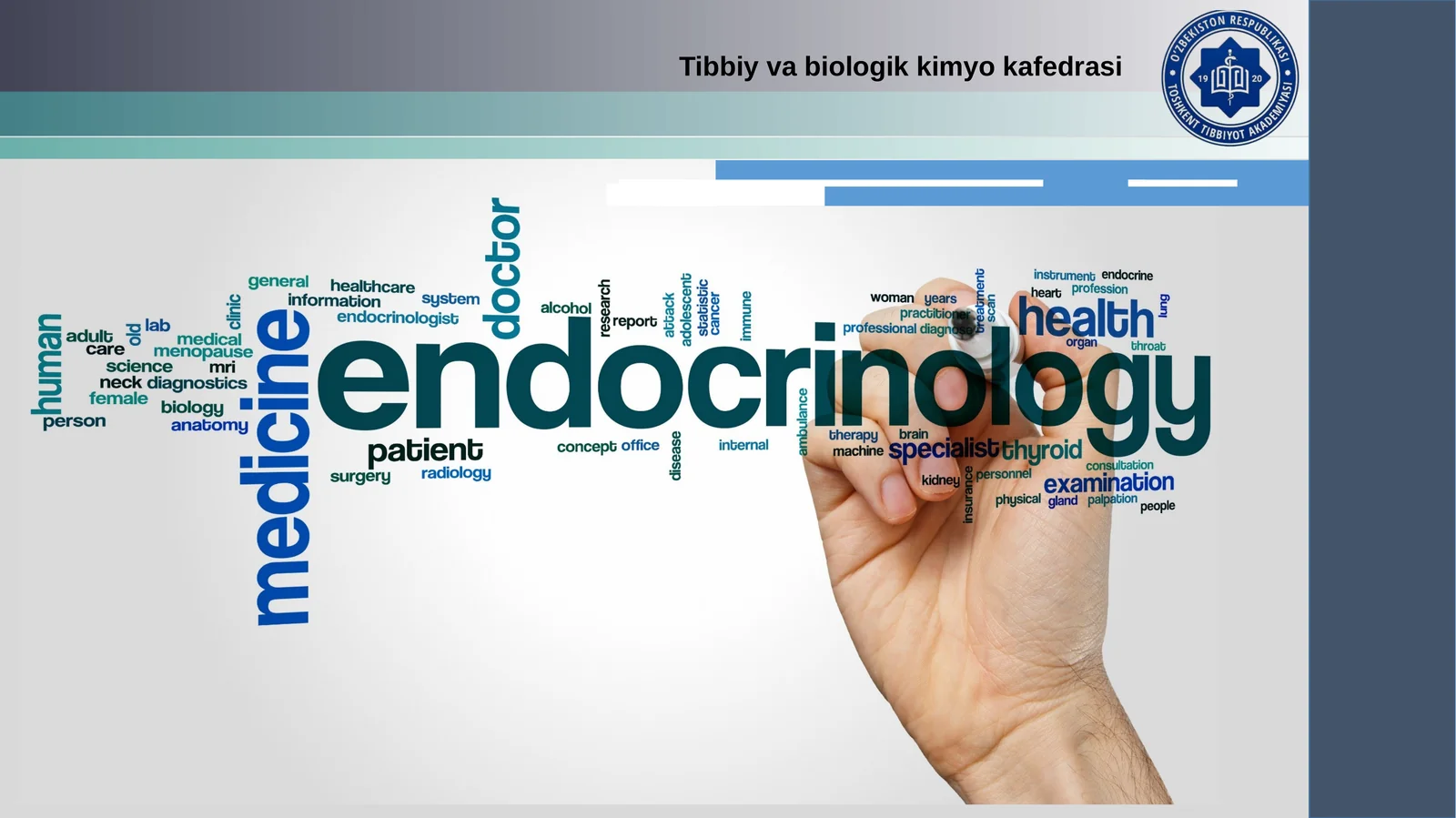 Fiziologik faol moddalar va endokrin tizim biokimyosi