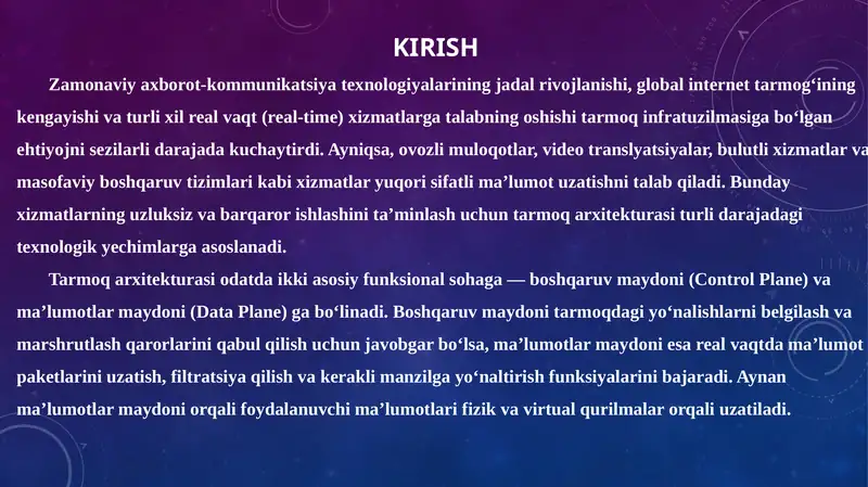 Zamonaviy axborot-kommunikatsiya texnologiyalari
