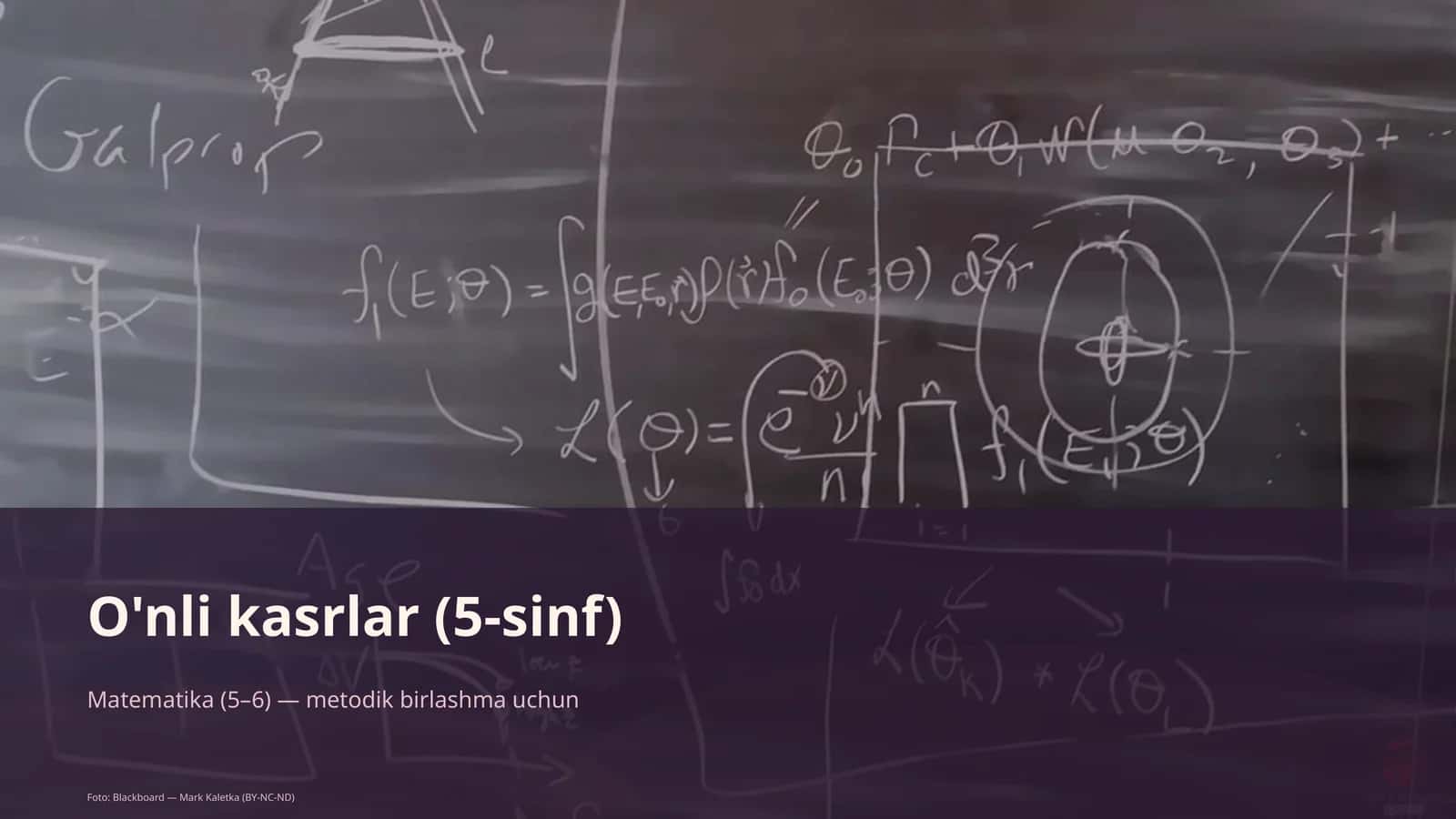 O'nli kasrlar (5-sinf)