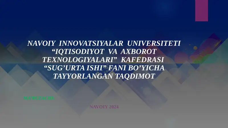 Tibbiy sugu’rta. Mulk sug’urtasi