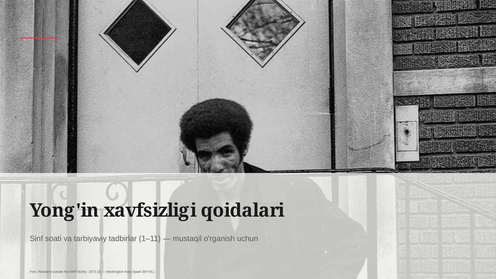 Yong'in xavfsizligi qoidalari