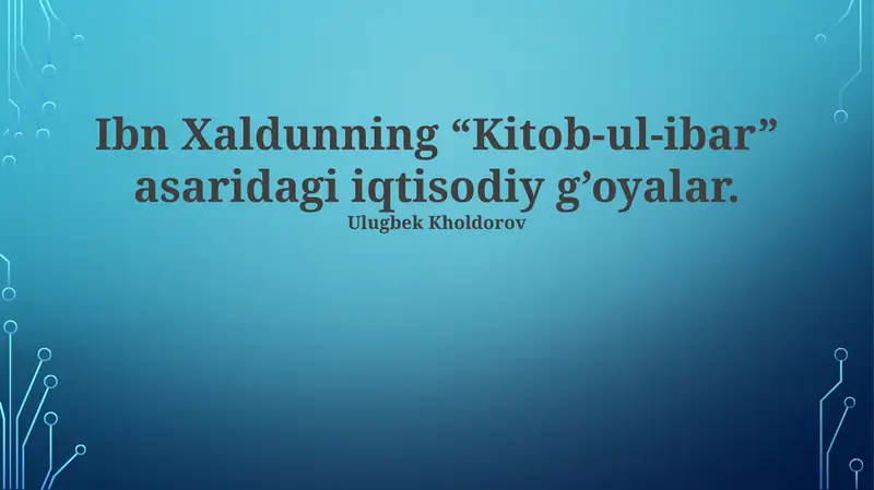 Kitob-ul-Ibar