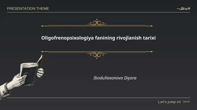 Oligofrenopsixologiya fanining rivojlanish tarixi