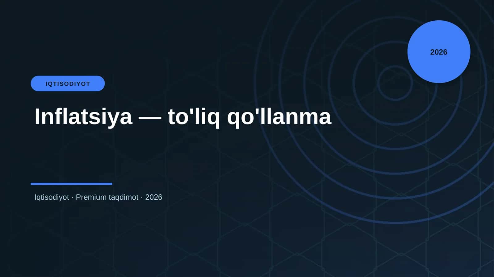 Inflatsiya — to'liq qo'llanma