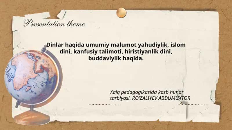 Xalq pedagogikasida kasb hunar tarbiyasi