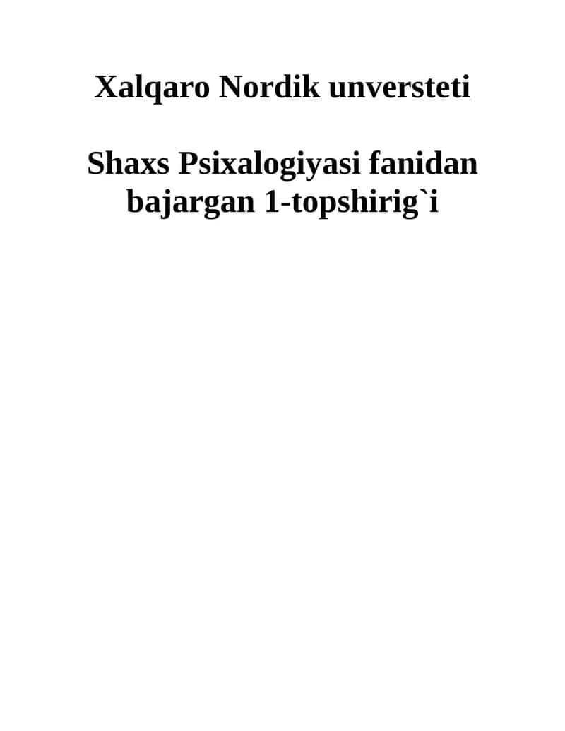 T.Liri metodikasi va V.M.Rusalovning  “Temperament tiplarini aniqlash”  testi
