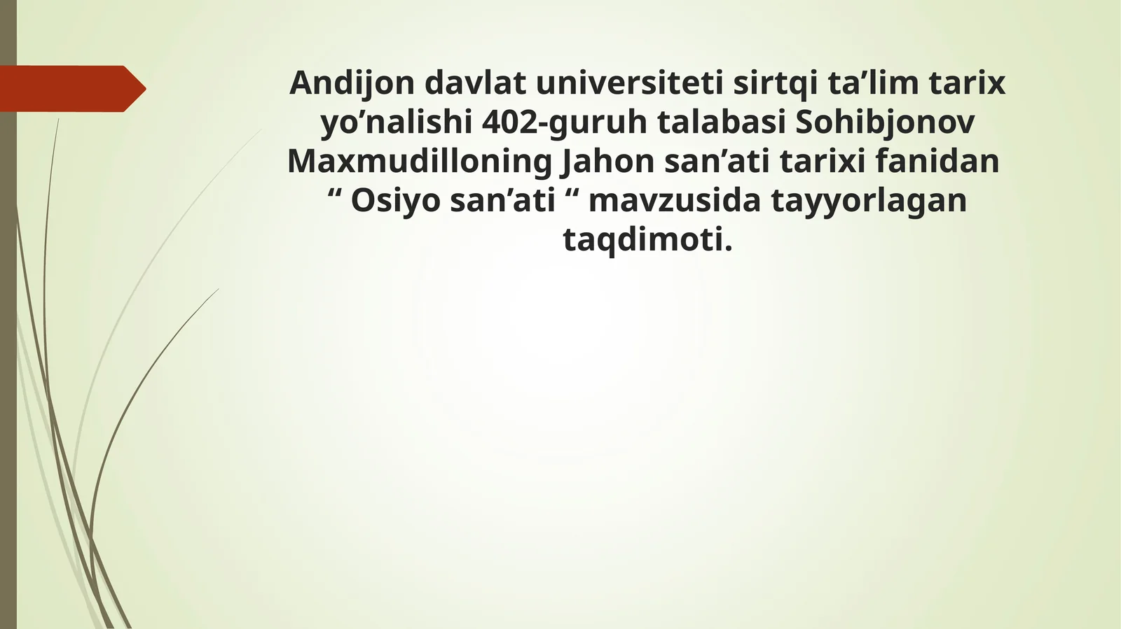 Osiyo san’ati