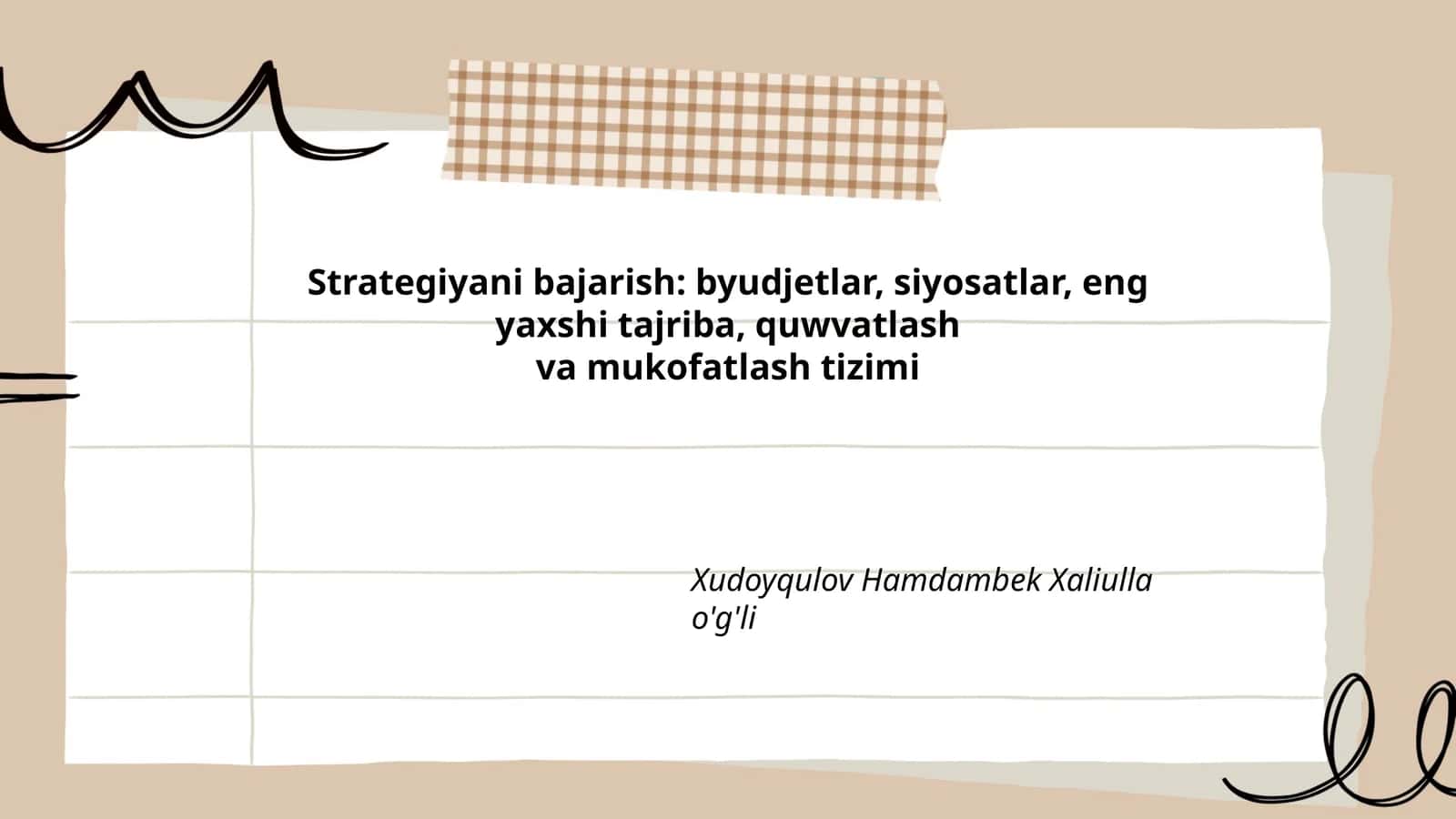 Strategiyani bajarish: byudjetlar, siyosatlar, eng yaxshi tajriba, quwvatlash va mukofatlash tizimi