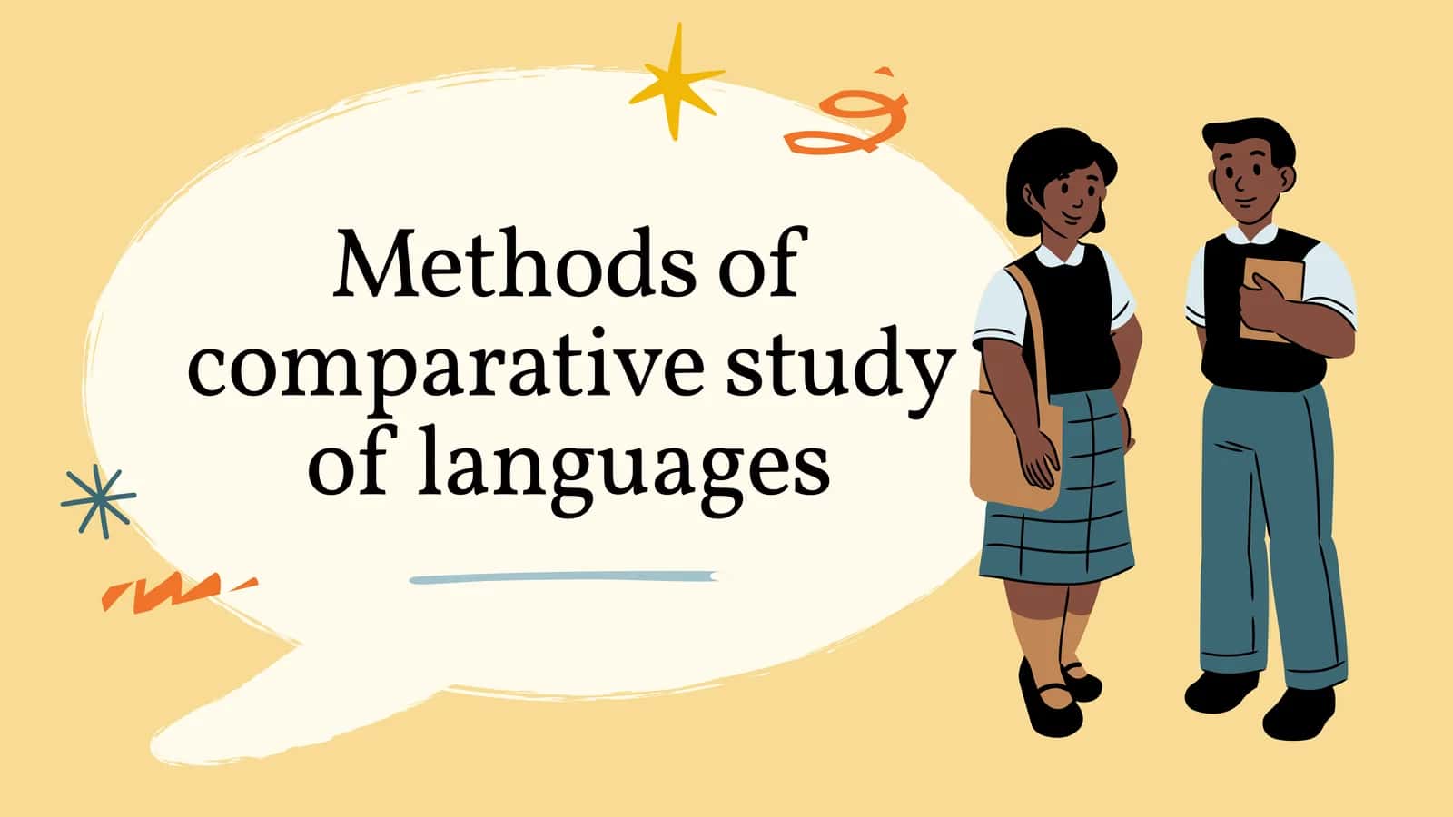Methods of comparative study of languages
