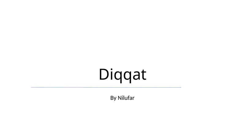 Diqqat