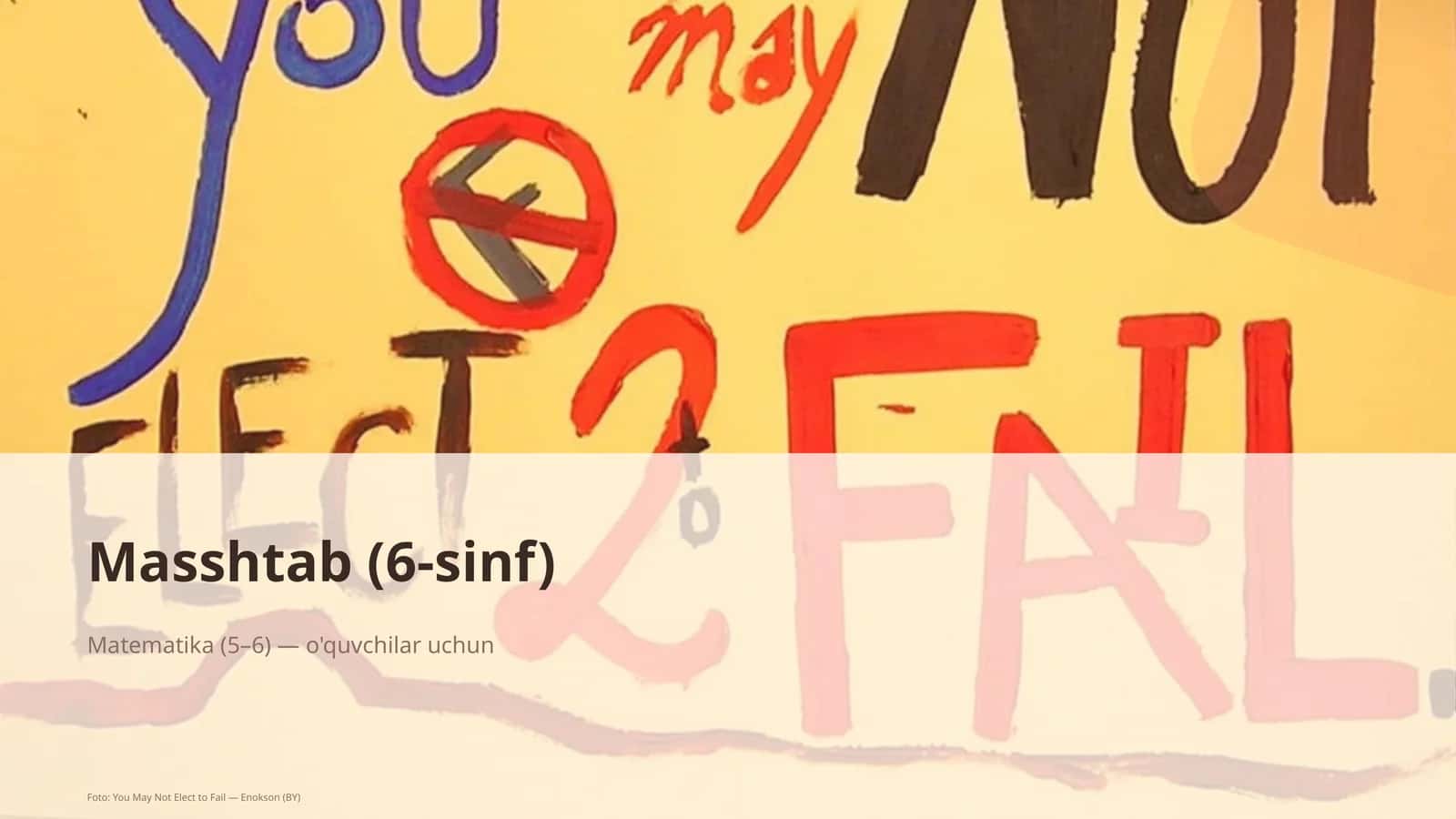 Masshtab (6-sinf)