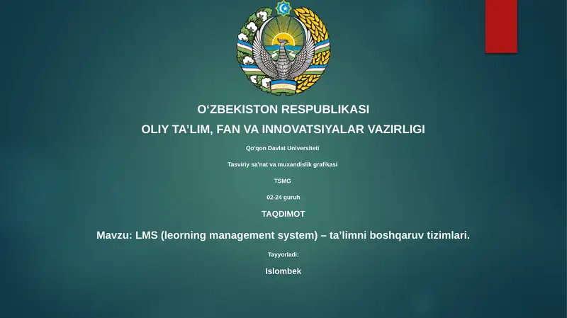 LMS (leorning management system)