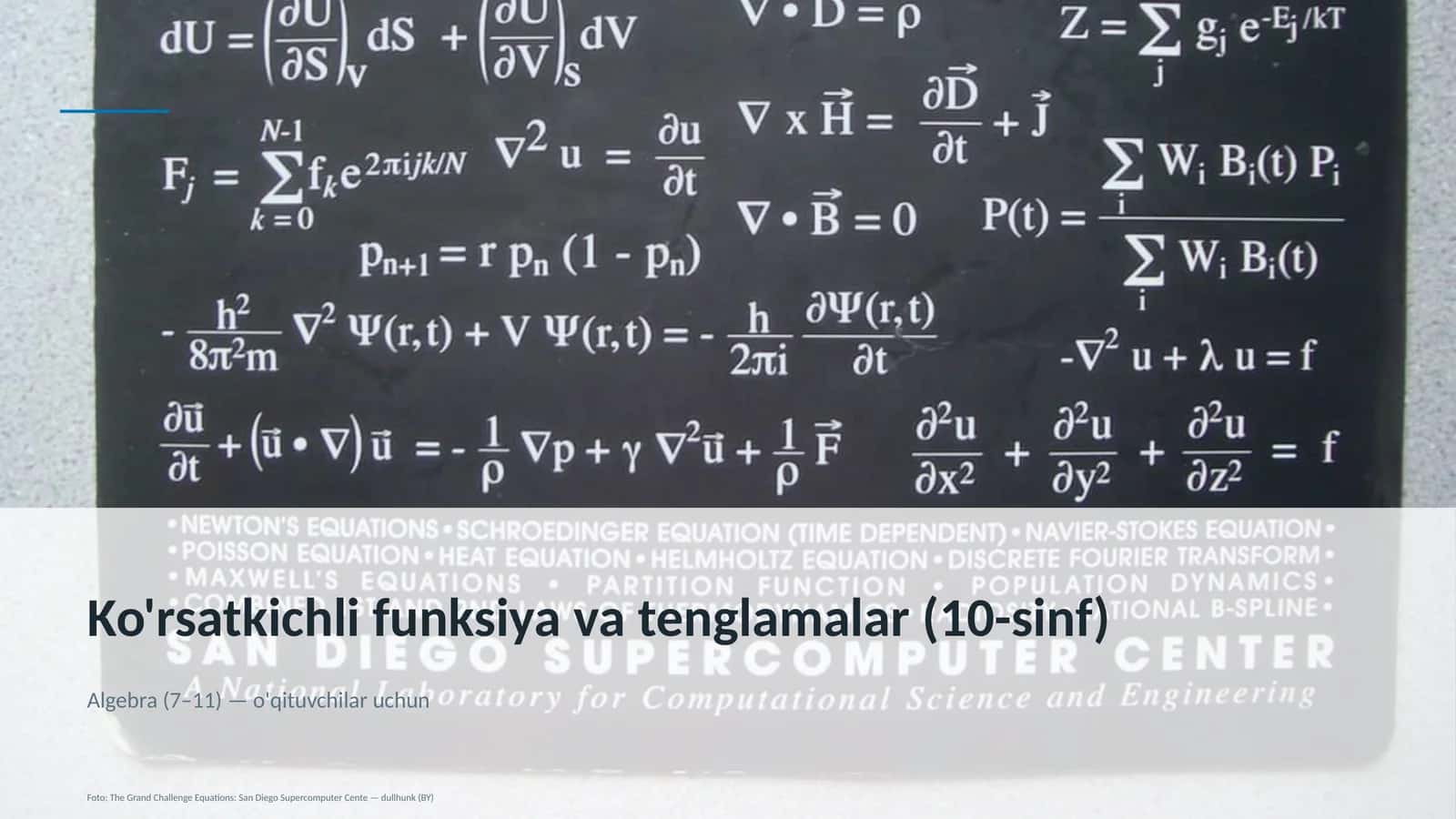 Ko'rsatkichli funksiya va tenglamalar (10-sinf)