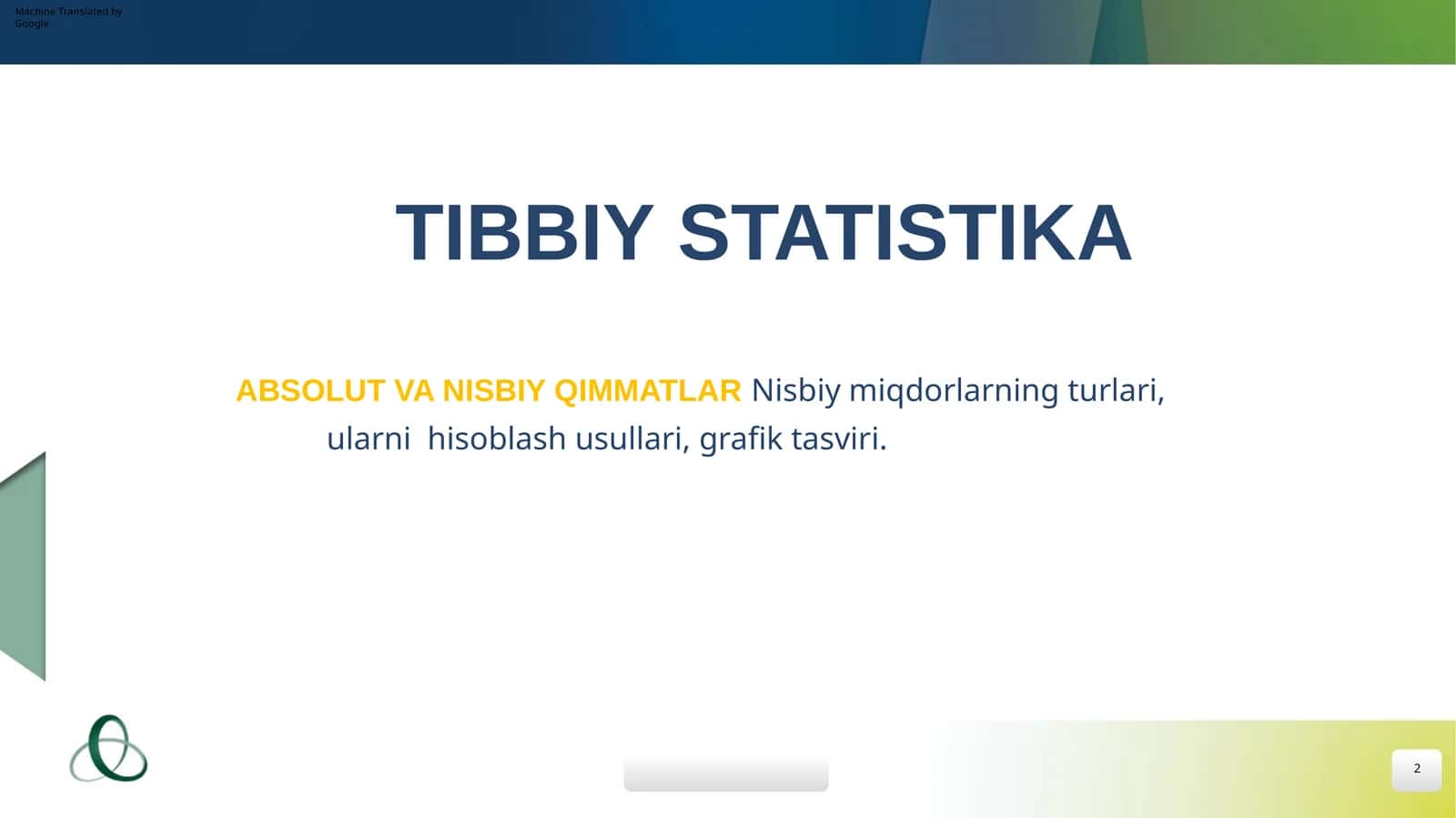 ABSOLUT VA NISBIY QIMMATLAR