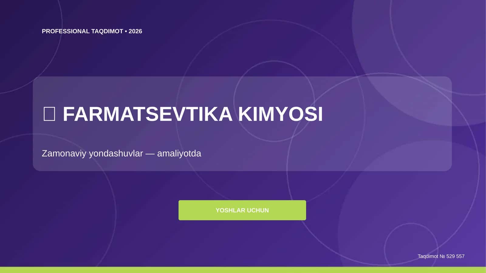 FARMATSEVTIKA KIMYOSI