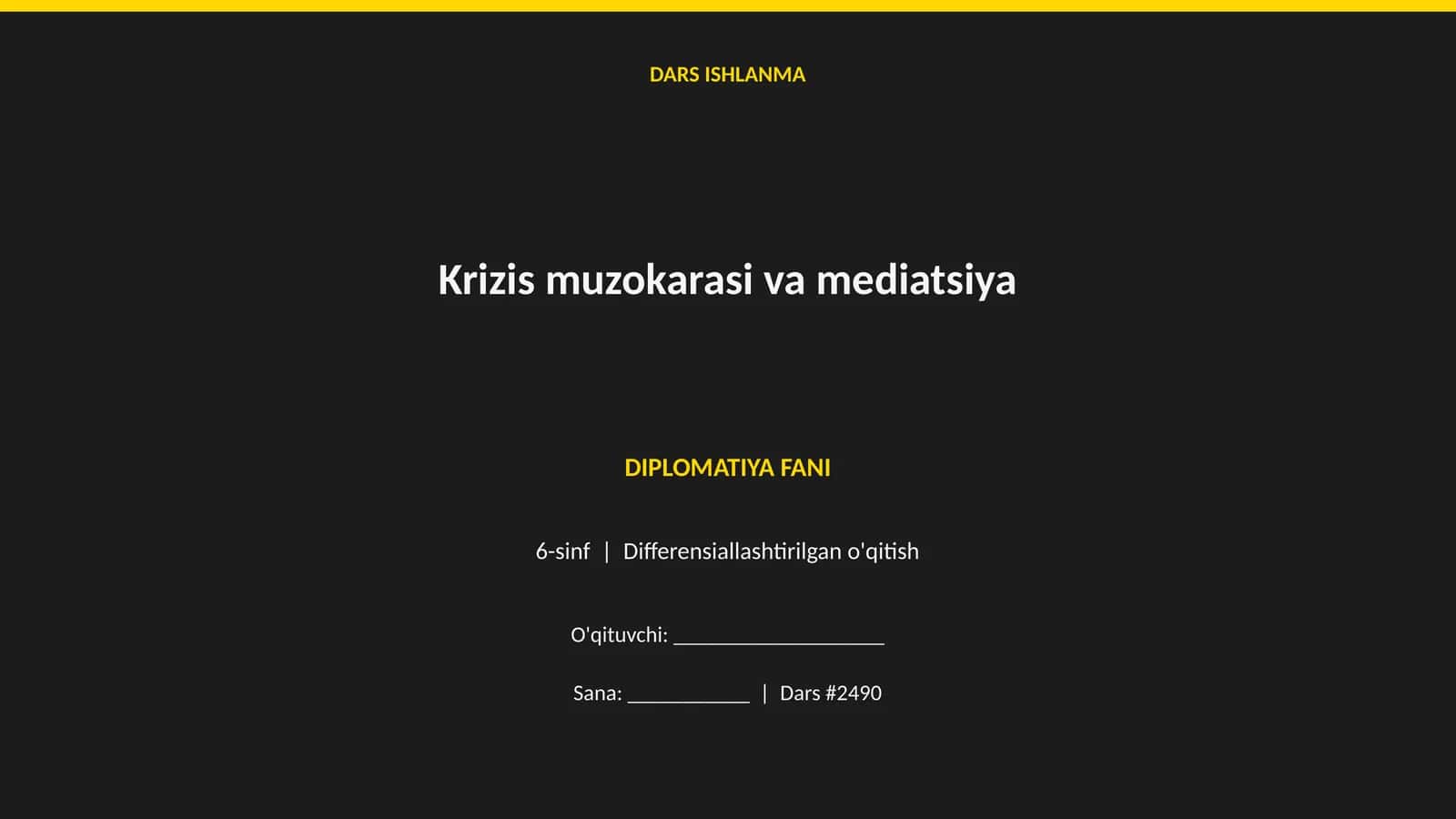 Krizis muzokarasi va mediatsiya