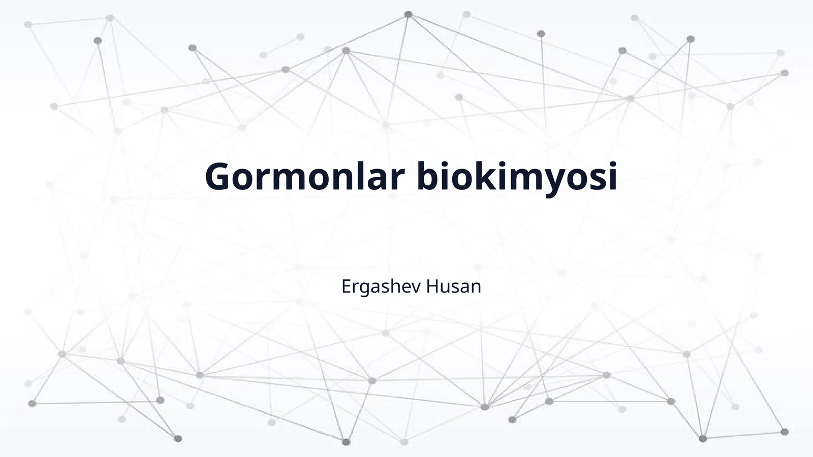 Gormonlar biokimyosi