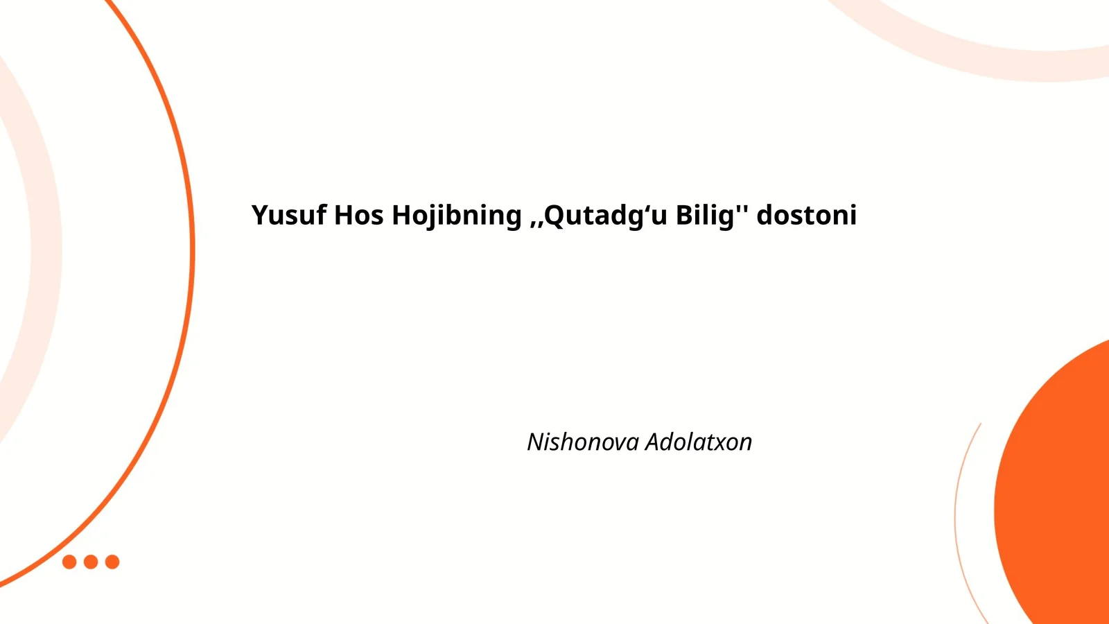 Qutadgʻu Bilig