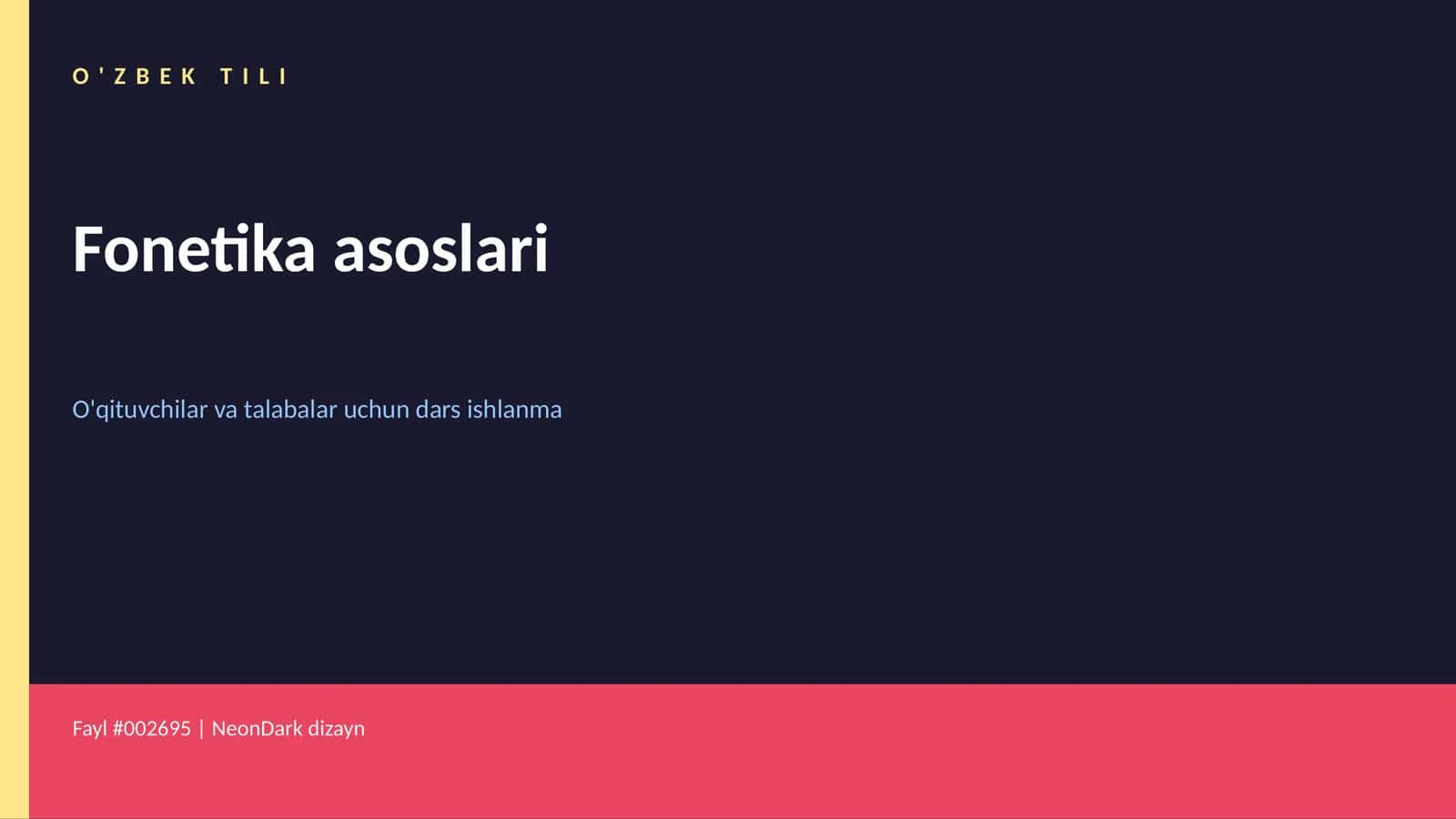 Fonetika asoslari