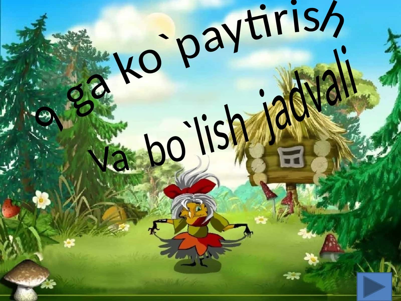 9 ga ko`paytirish