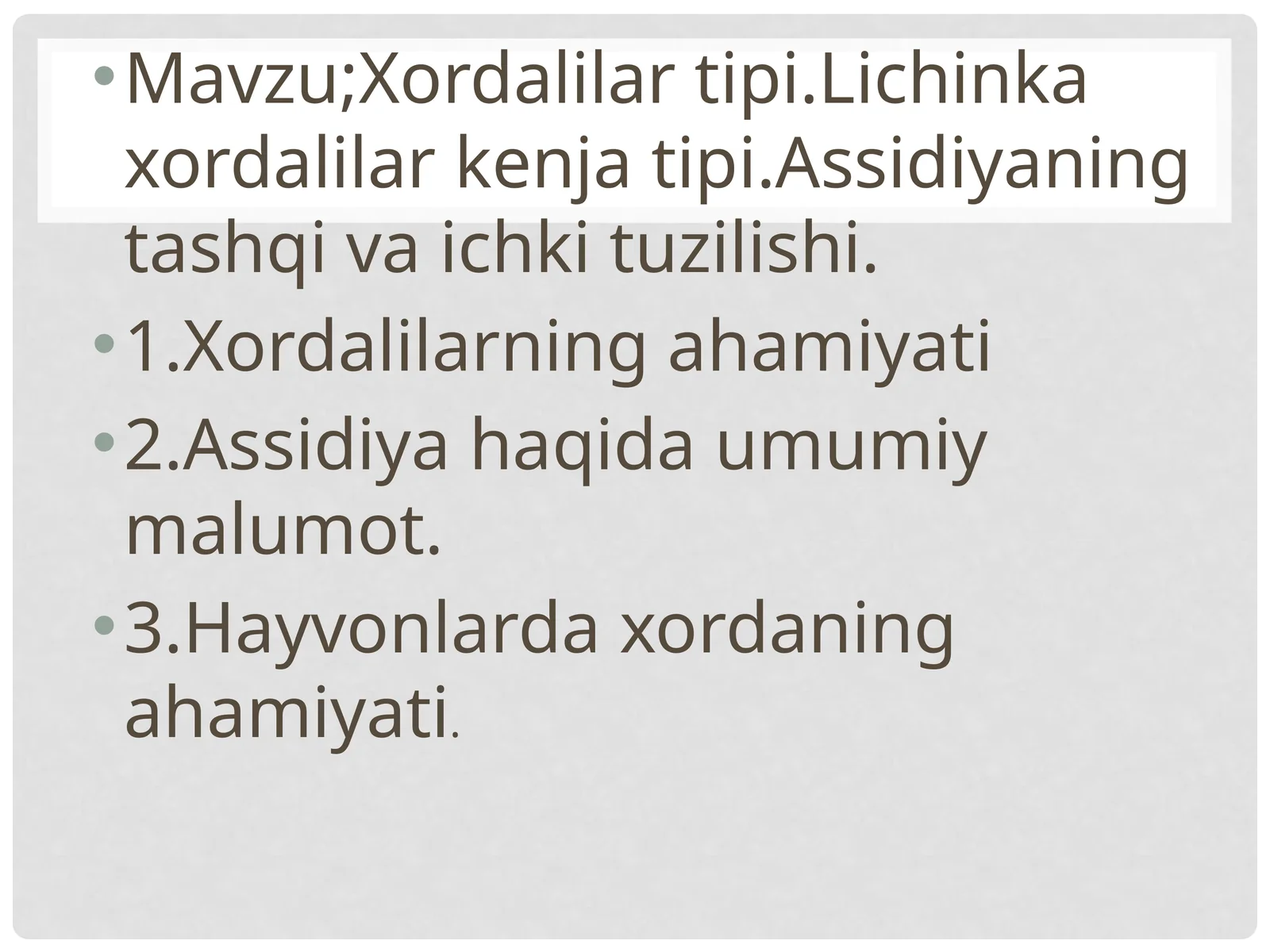 Xordalilar