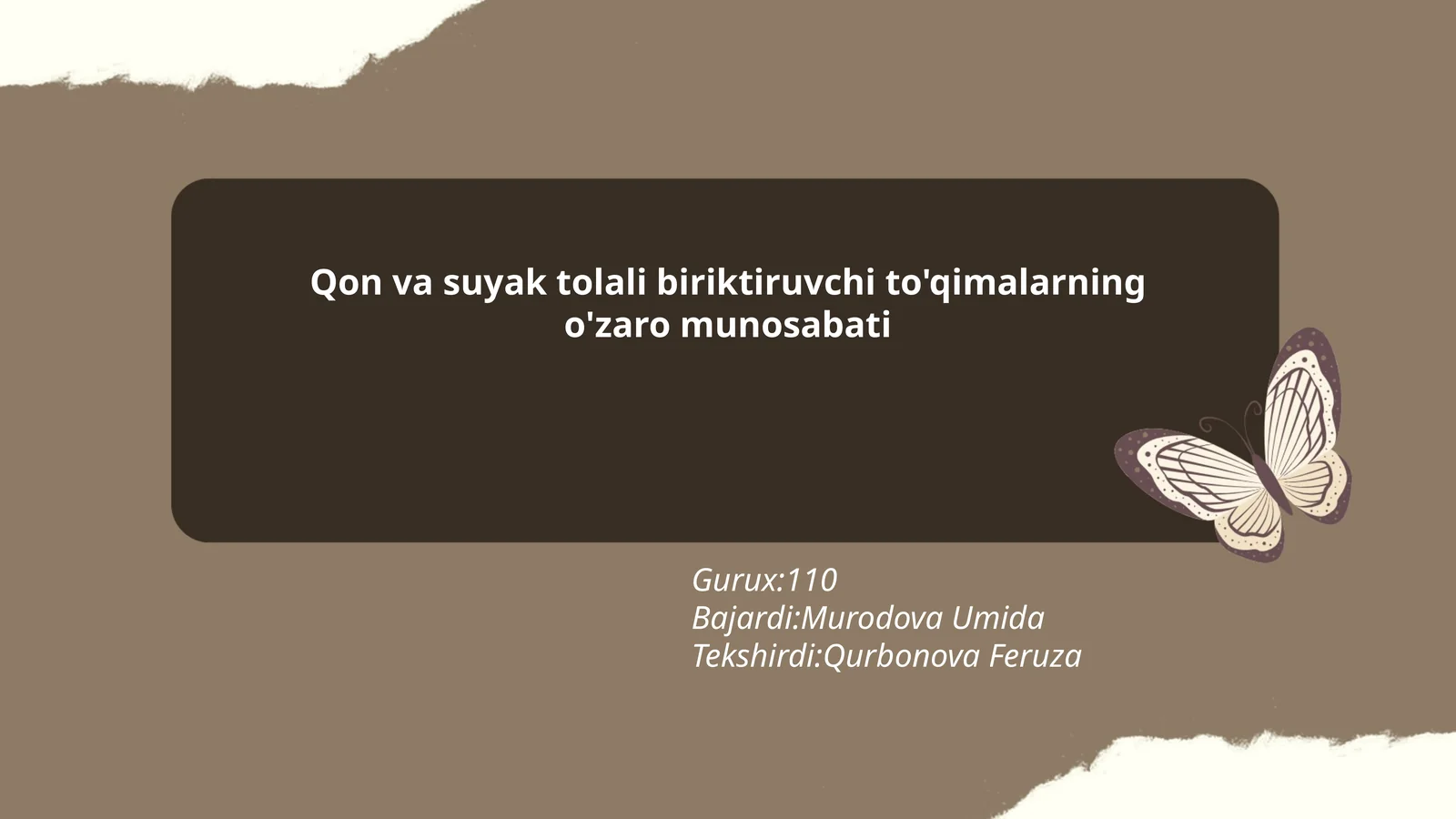Qon va suyak tolali biriktiruvchi to'qimalarning o'zaro munosabati