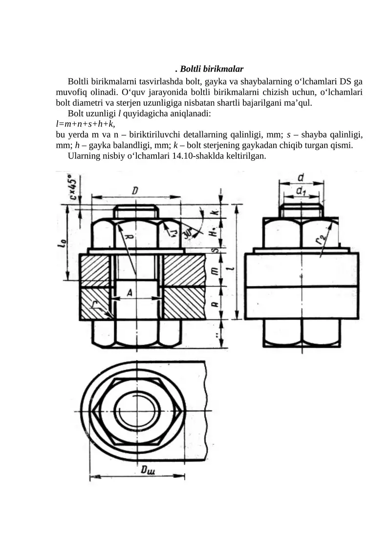 Boltli birikmalar