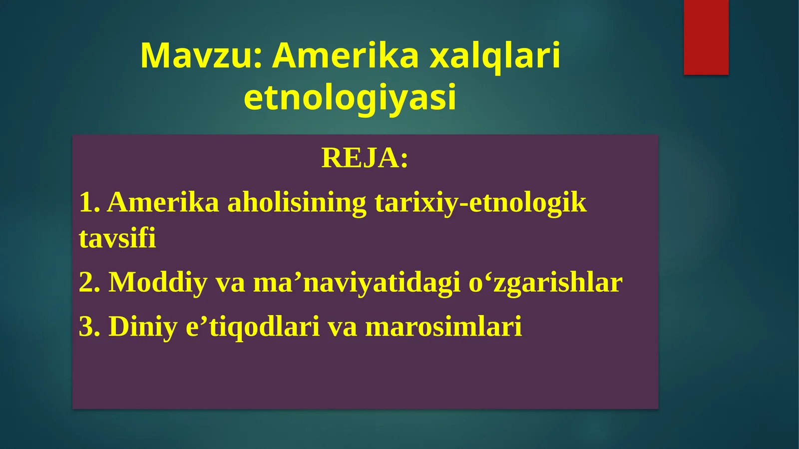Amerika xalqlari etnologiyasi