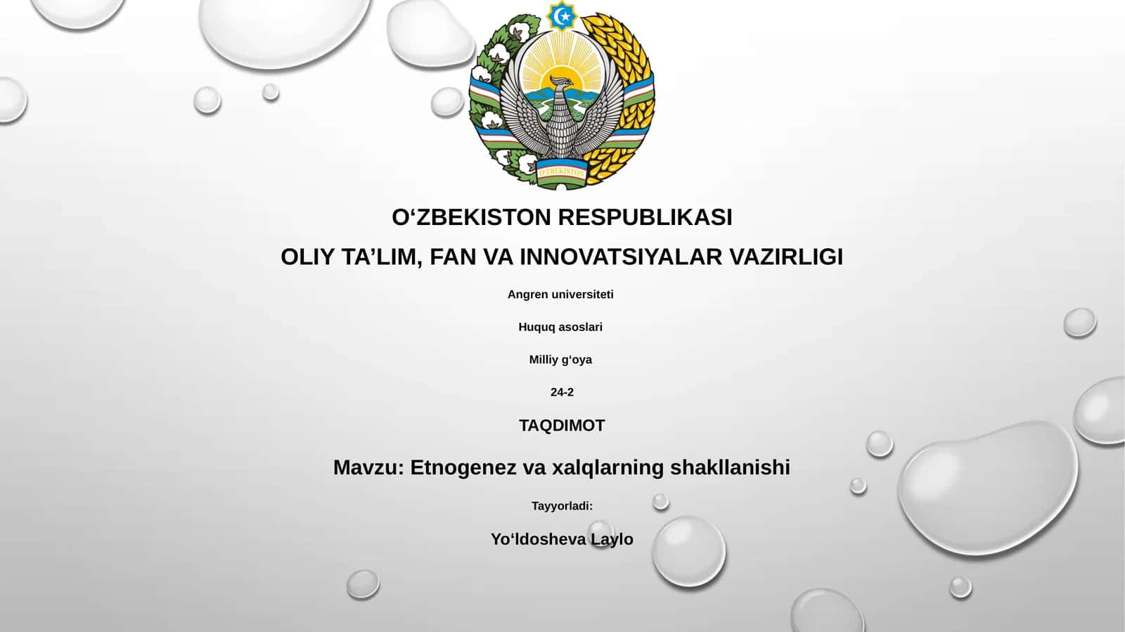 Etnogenez va xalqlarning shakllanishi