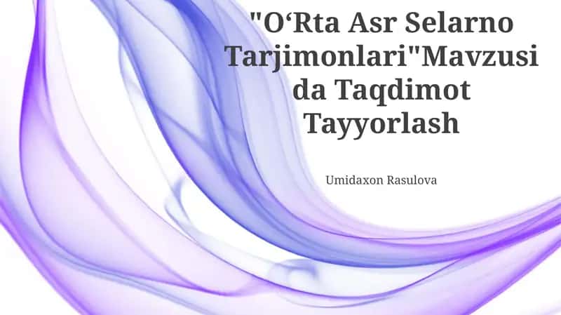 OʻRta Asr Selarno Tarjimonlari