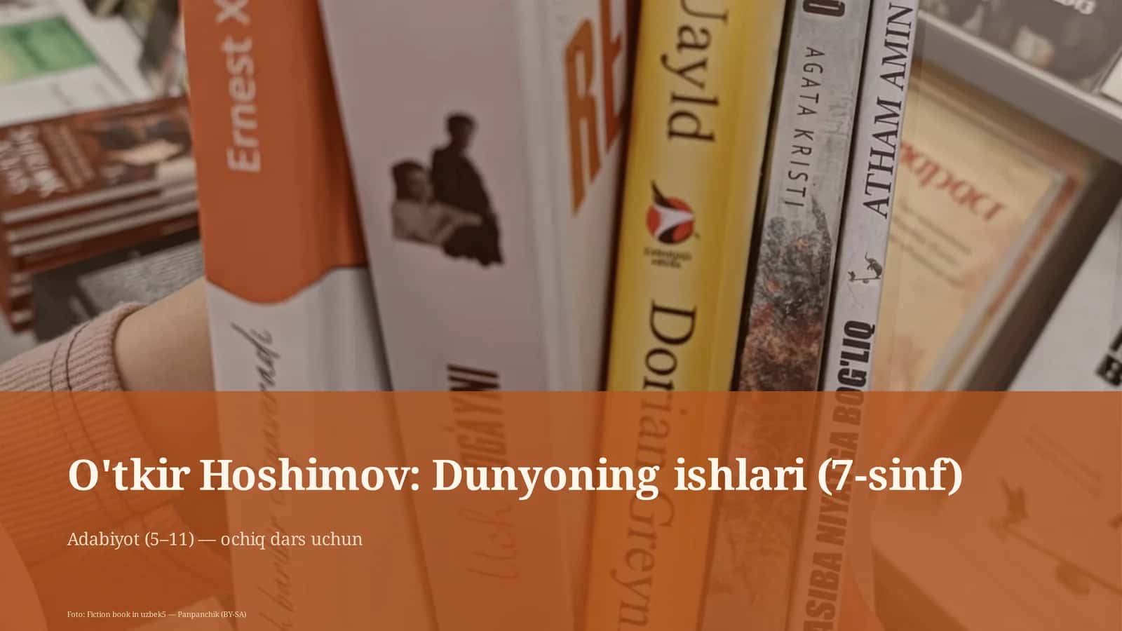 O'tkir Hoshimov: Dunyoning ishlari (7-sinf)