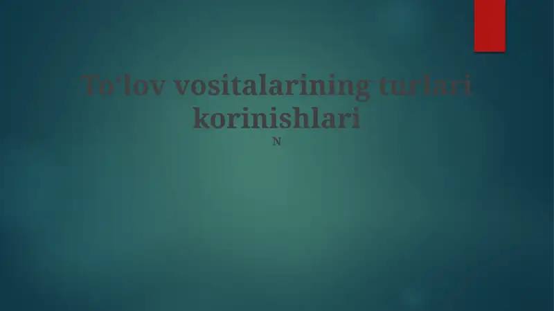 Onlayn To'lov Tizimlari