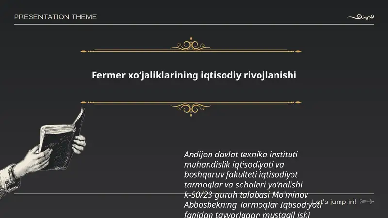 Tarmoqlar Iqtisodiyoti fanidan mustaqil ish