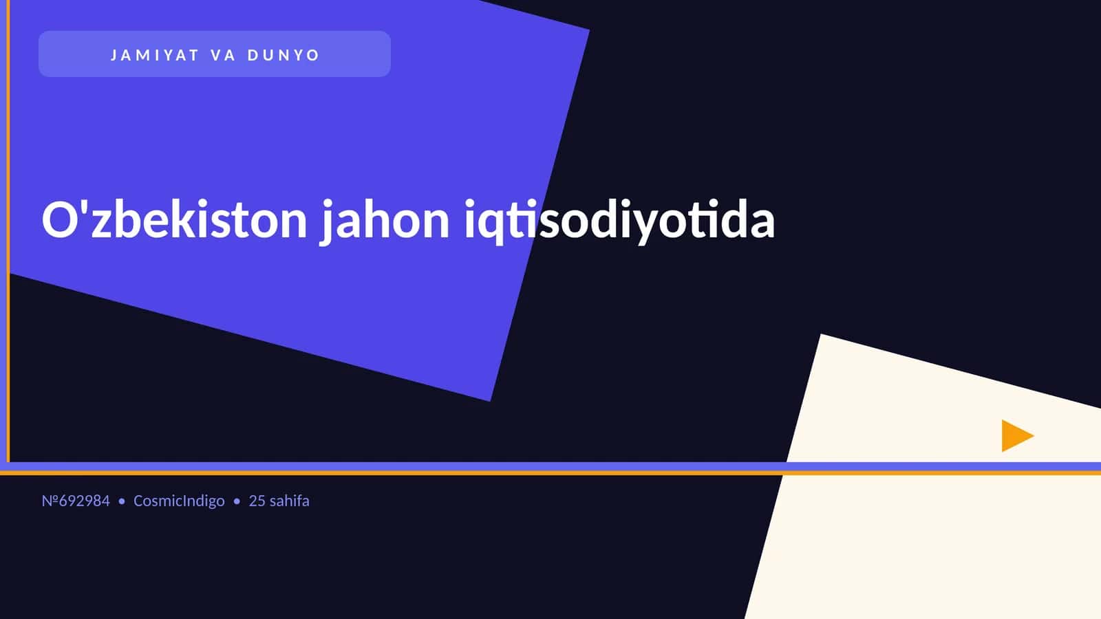 O'zbekiston jahon iqtisodiyotida