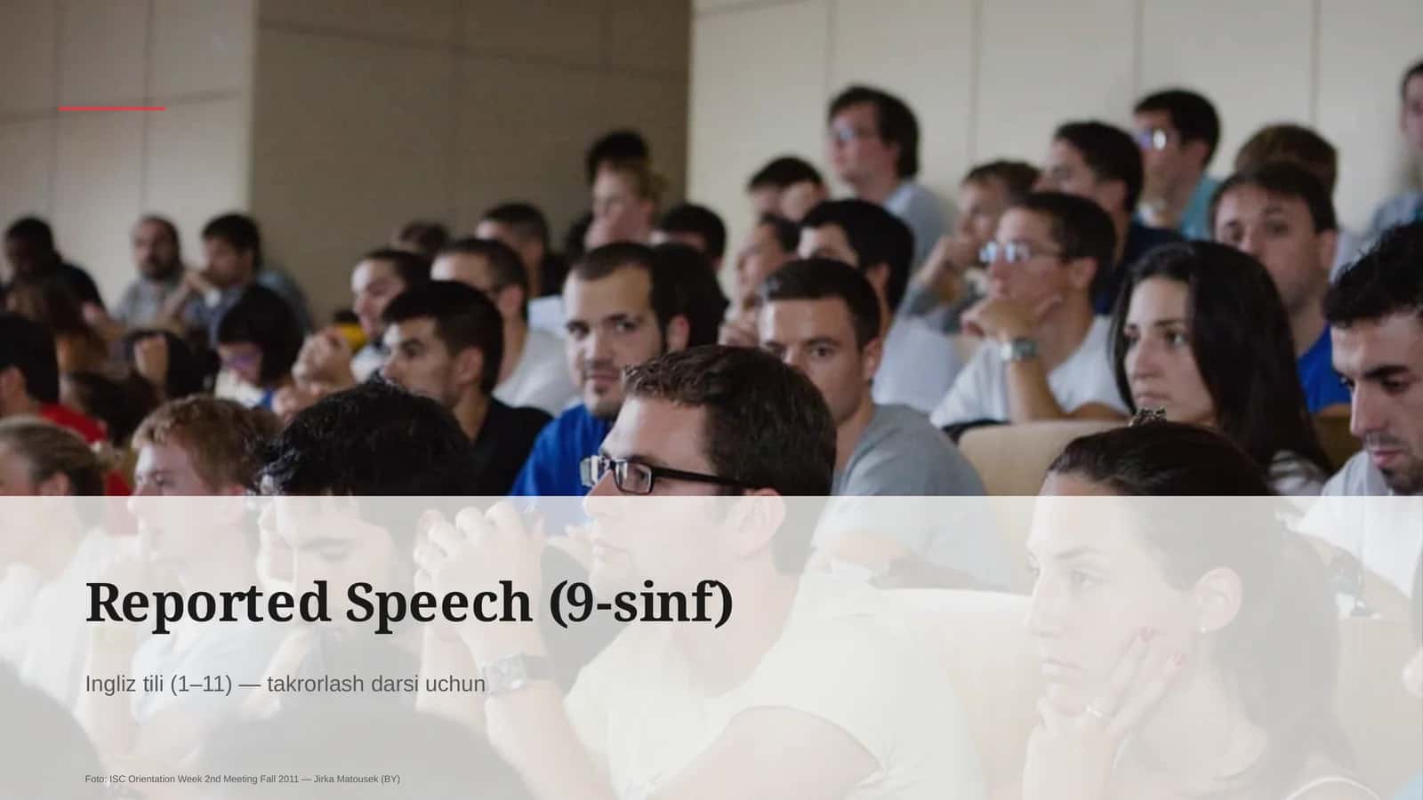 Reported Speech (9-sinf)