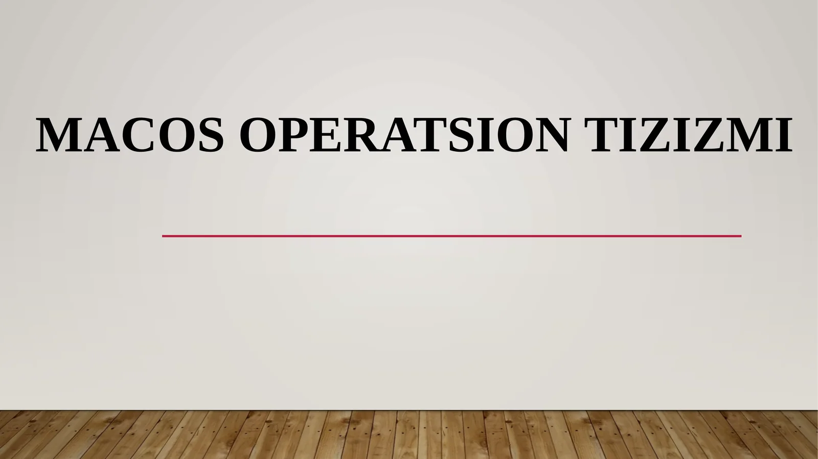 MacOS operatsion tizizmi