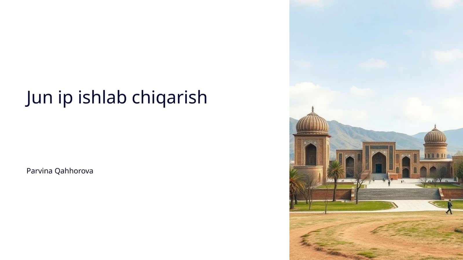 Jun ip ishlab chiqarish