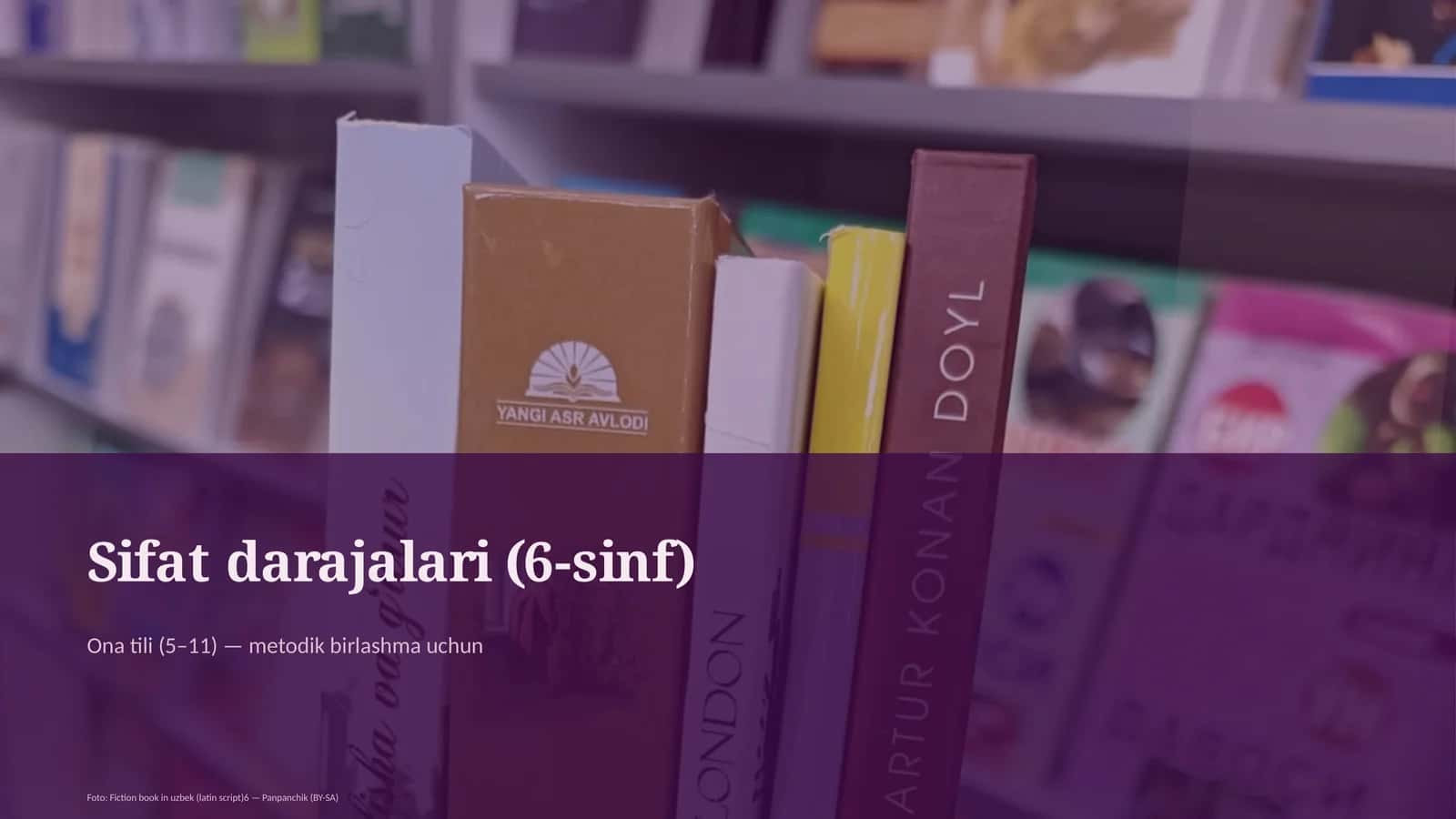 Sifat darajalari (6-sinf)