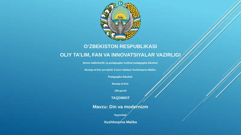 Din va modernizm