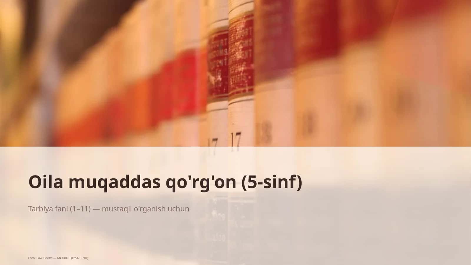 Oil muqaddas qo'rg'on (5-sinf)