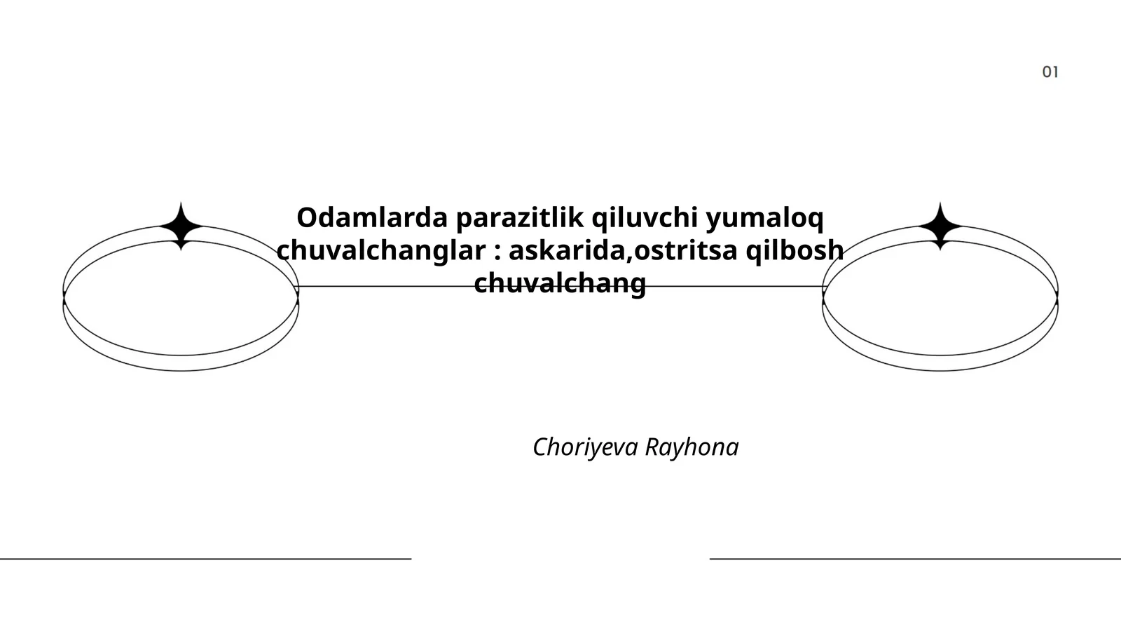 Odamlarda parazitlik qiluvchi yumaloq chuvalchanglar: askarida, ostritsa qilbosh chuvalchang