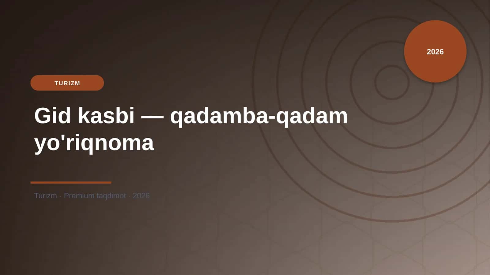Gid kasbi — qadamba-qadam yo'riqnoma