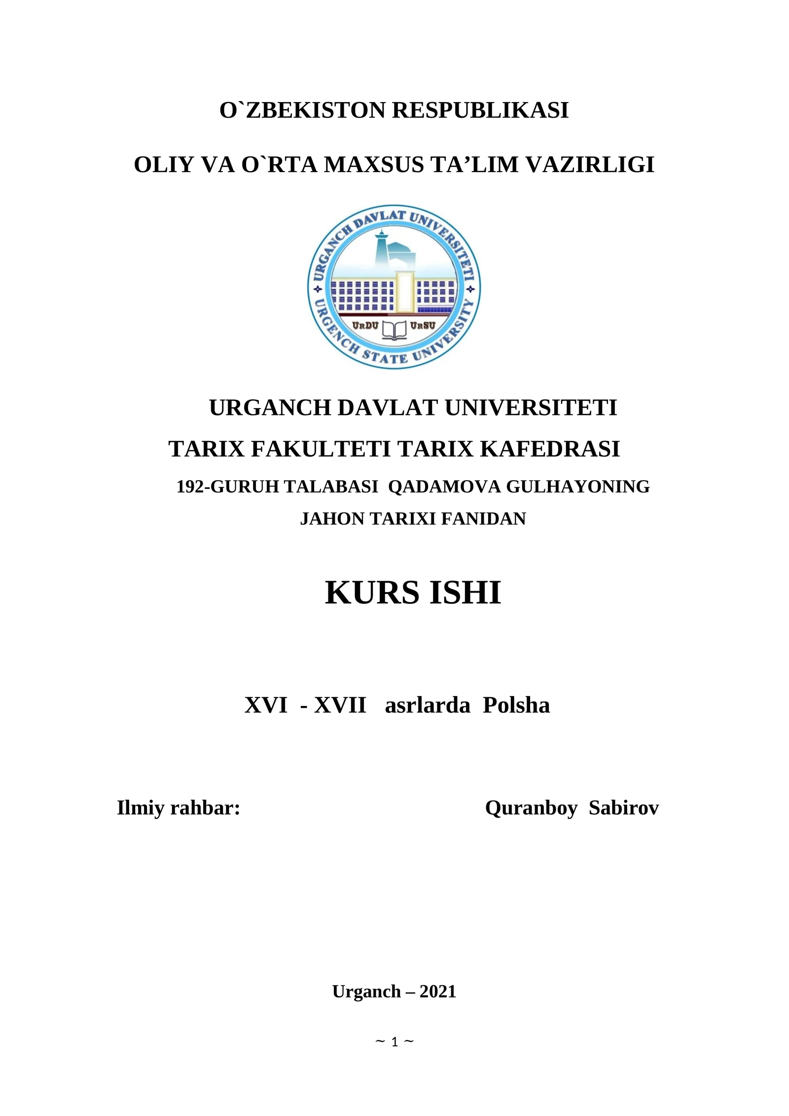 XVI - XVII asrlarda Polsha