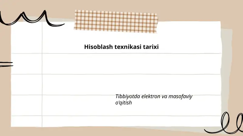 Hisoblash texnikasi tarixi