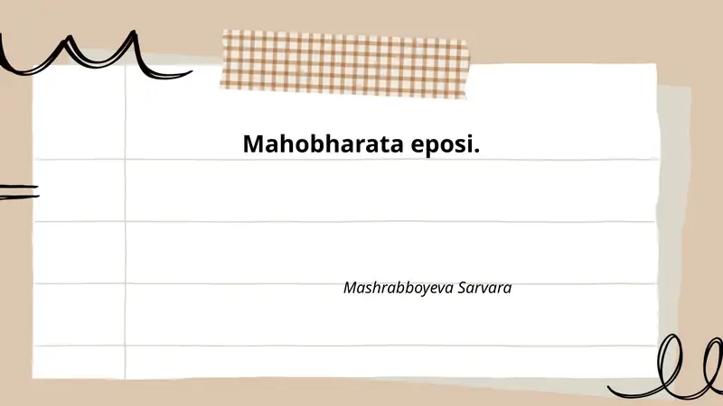 Mahobharata eposi