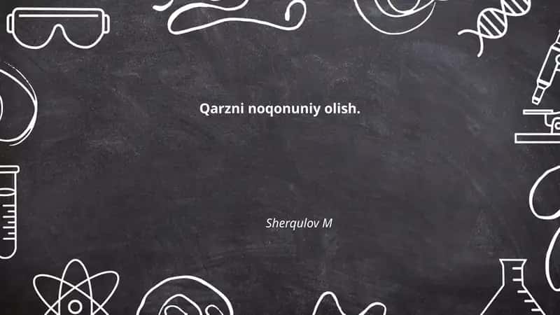 Qarzni noqonuniy olish