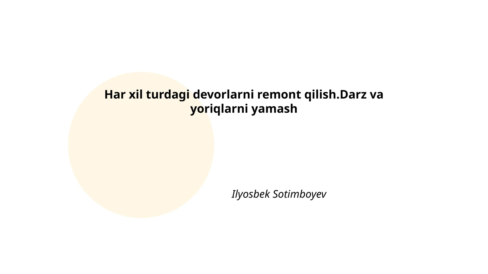Devor materiallari turlari