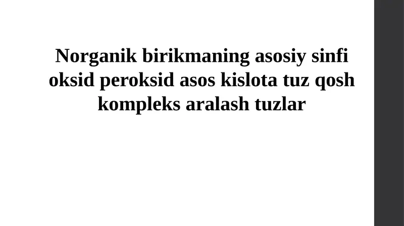 Organik birikmalar