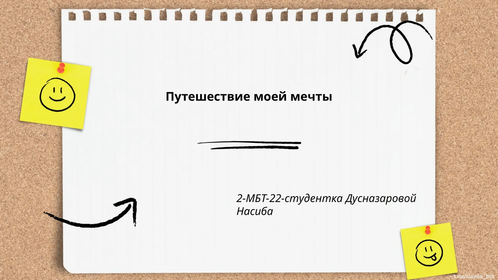 Путешествие моей мечты